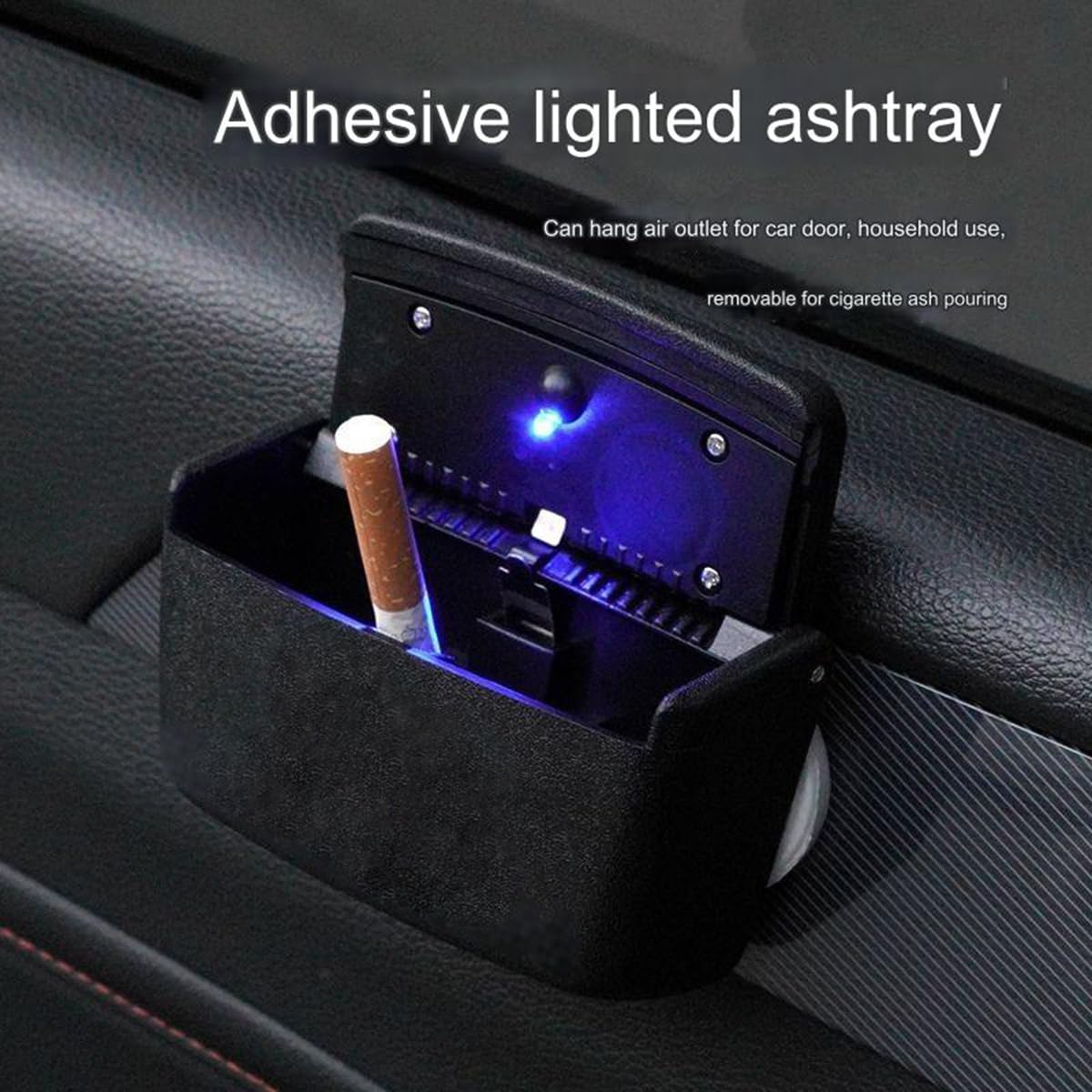 Amazon.co.jp: 車載 灰皿 ドア掛け ふた付き 大容量 ドアサイド